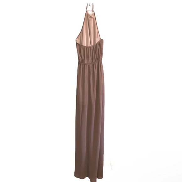 Show Me Your Mumu Heather Halter Dress Dune Chiffon - Picture 4 of 5